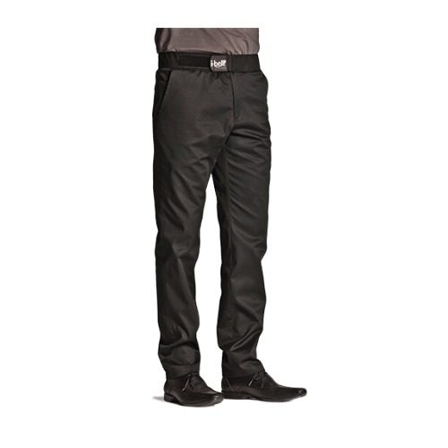 Chef Works BBLWBLK Black Lightweight Baggy Chef Pants